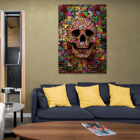 Cuadro Pop Art Calavera - La Casa Del Cuadro