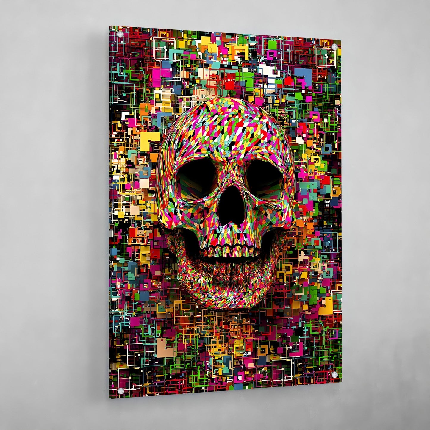 Cuadro Pop Art Calavera - La Casa Del Cuadro