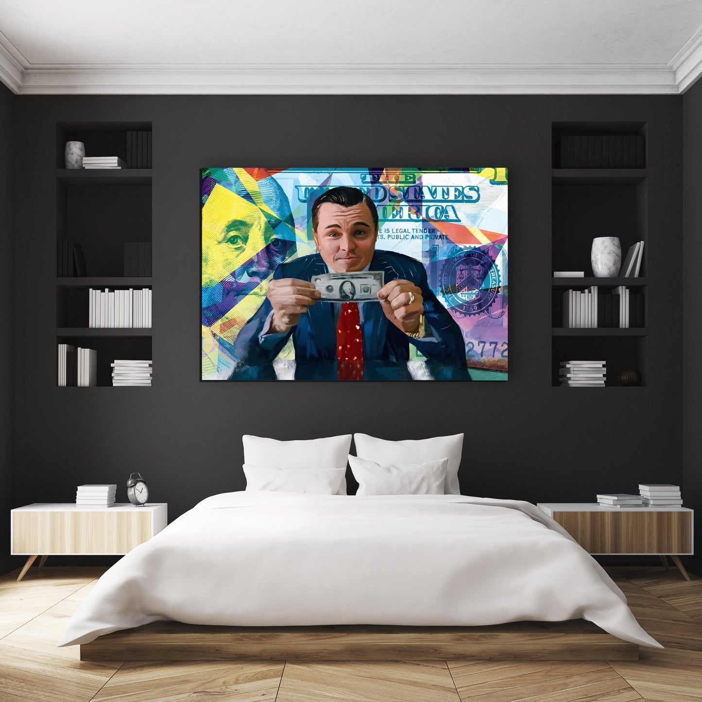 Cuadro Pop Art El Lobo De Wall Street - La Casa Del Cuadro