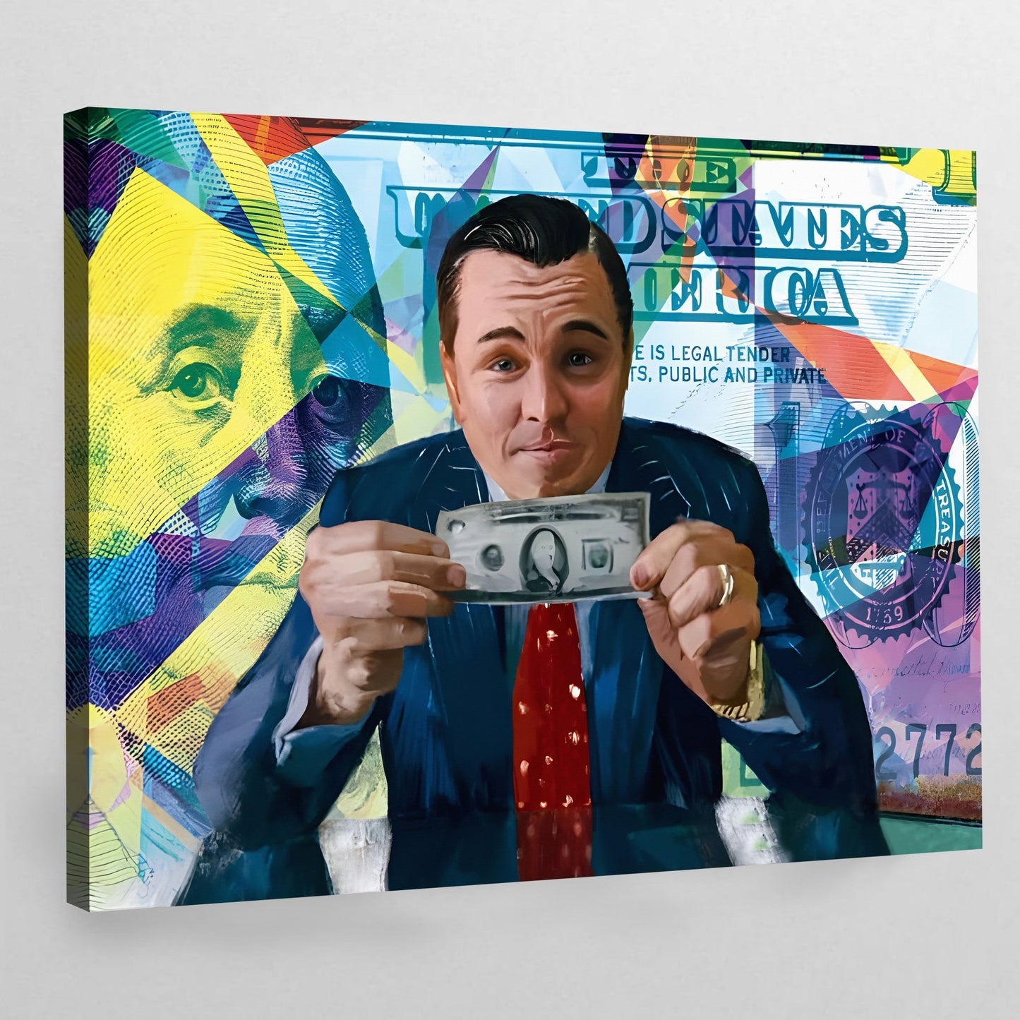 Cuadro Pop Art El Lobo De Wall Street - La Casa Del Cuadro