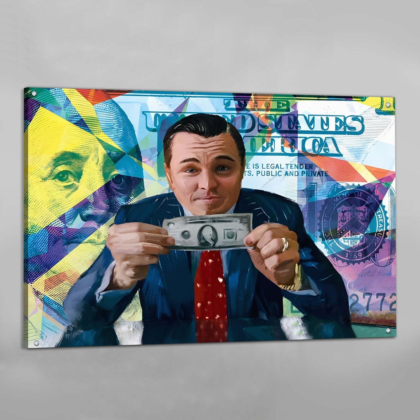 Cuadro Pop Art El Lobo De Wall Street - La Casa Del Cuadro