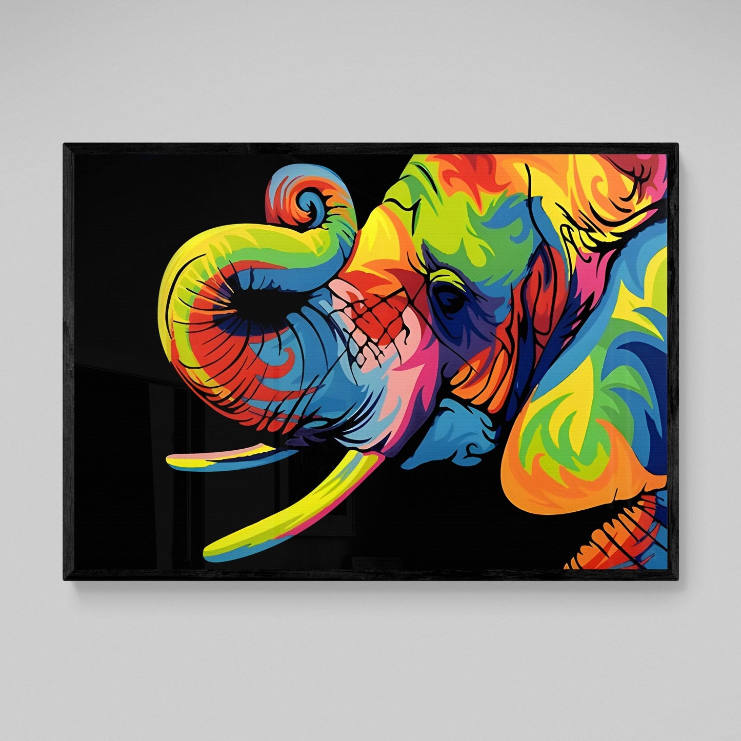 Cuadro Pop Art Elefante - La Casa Del Cuadro