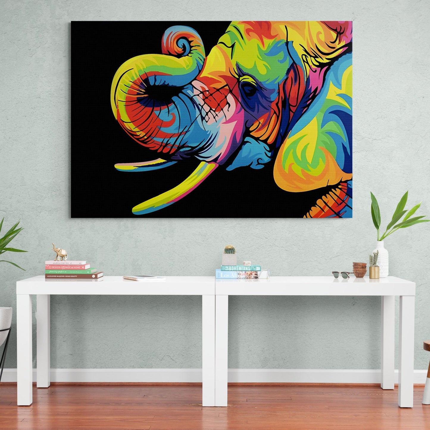 Cuadro Pop Art Elefante - La Casa Del Cuadro