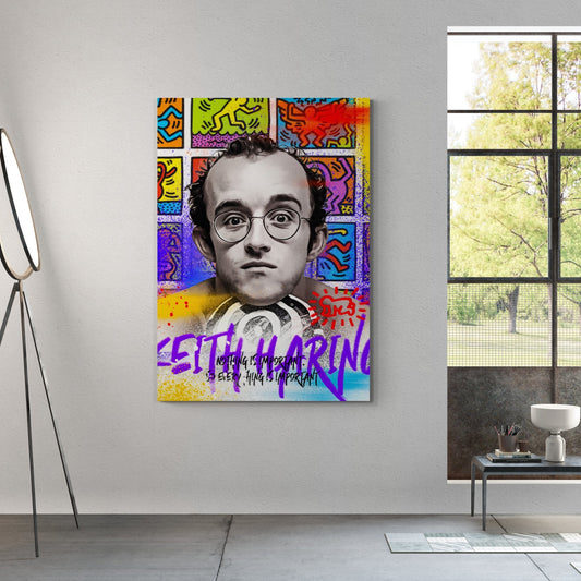 Cuadro Pop Art Keith Haring - La Casa Del Cuadro