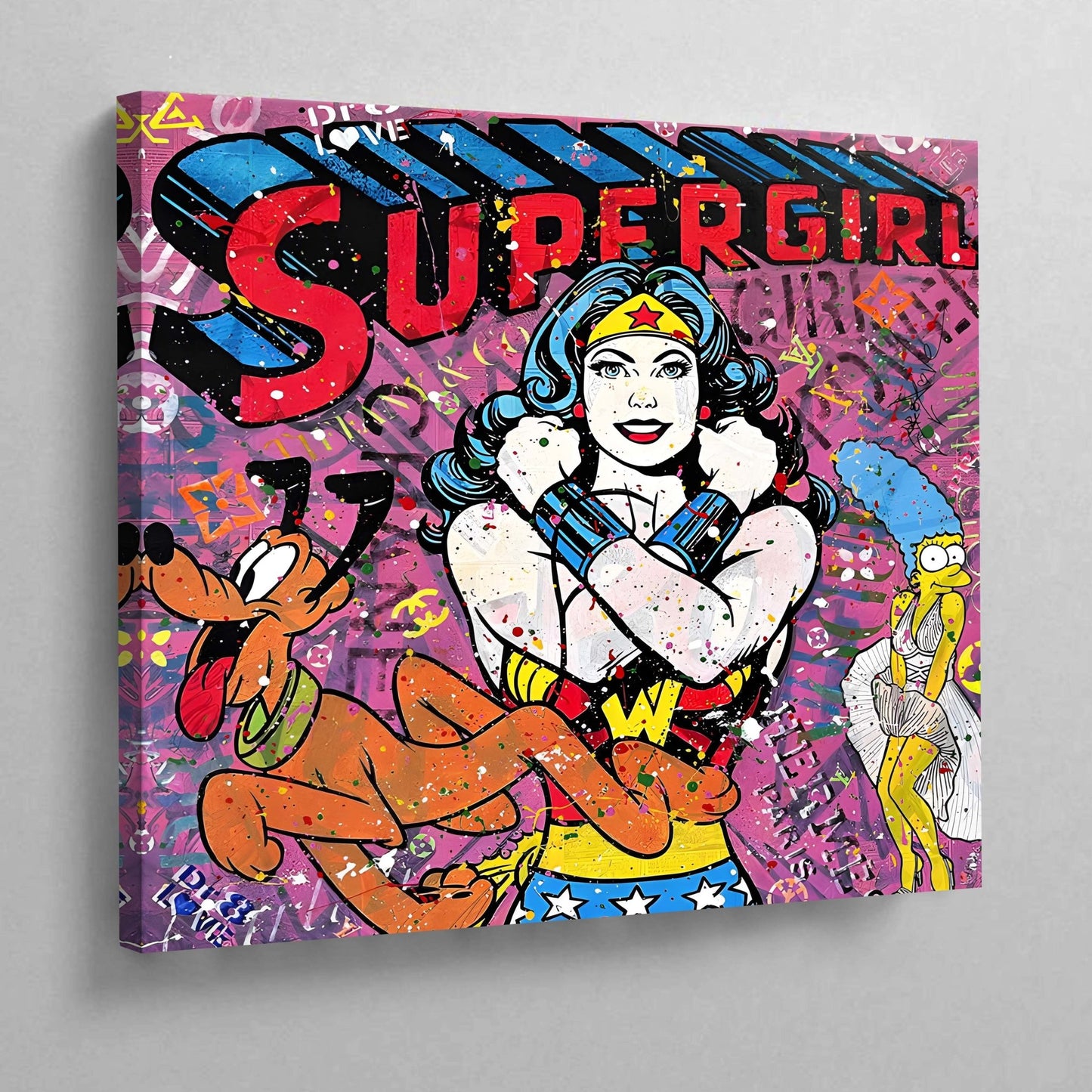 Cuadro Pop Art Supergirl - La Casa Del Cuadro