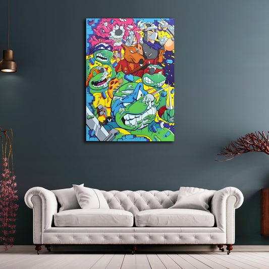 Cuadro Pop Art Tortugas Ninja - La Casa Del Cuadro