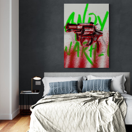 Cuadro Pop Art Warhol Pistola - La Casa Del Cuadro