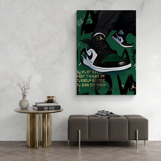 Cuadro Sneakers Verde - La Casa Del Cuadro
