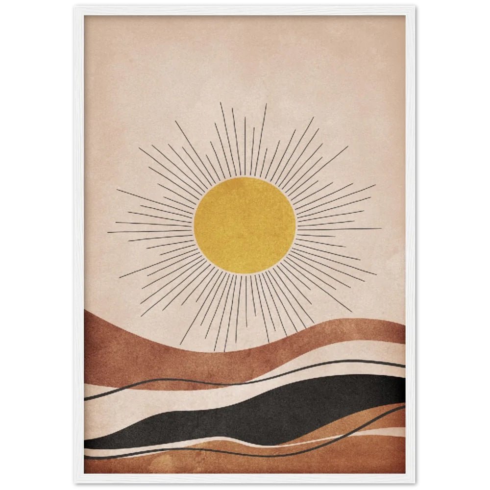 Cuadro Sol Minimalista - La Casa Del Cuadro