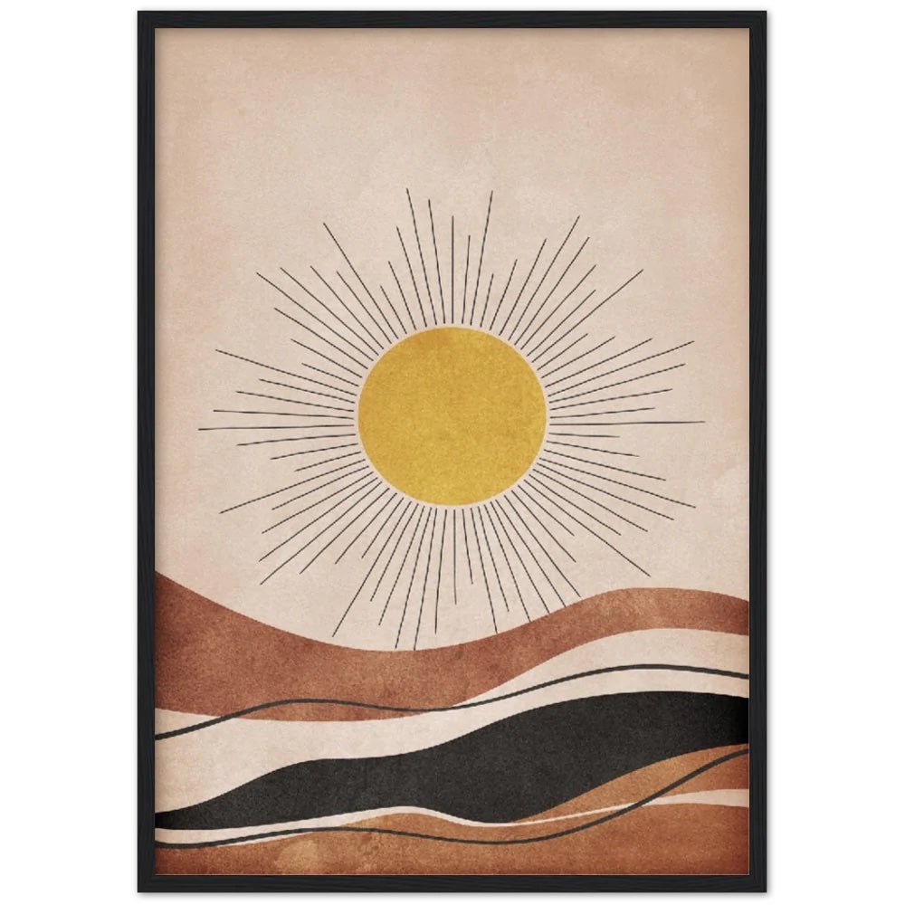 Cuadro Sol Minimalista - La Casa Del Cuadro