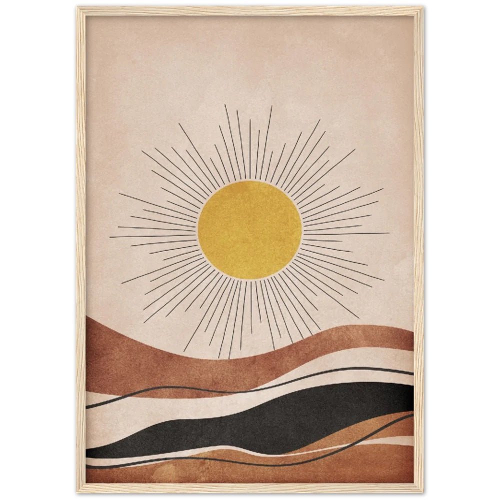 Cuadro Sol Minimalista - La Casa Del Cuadro