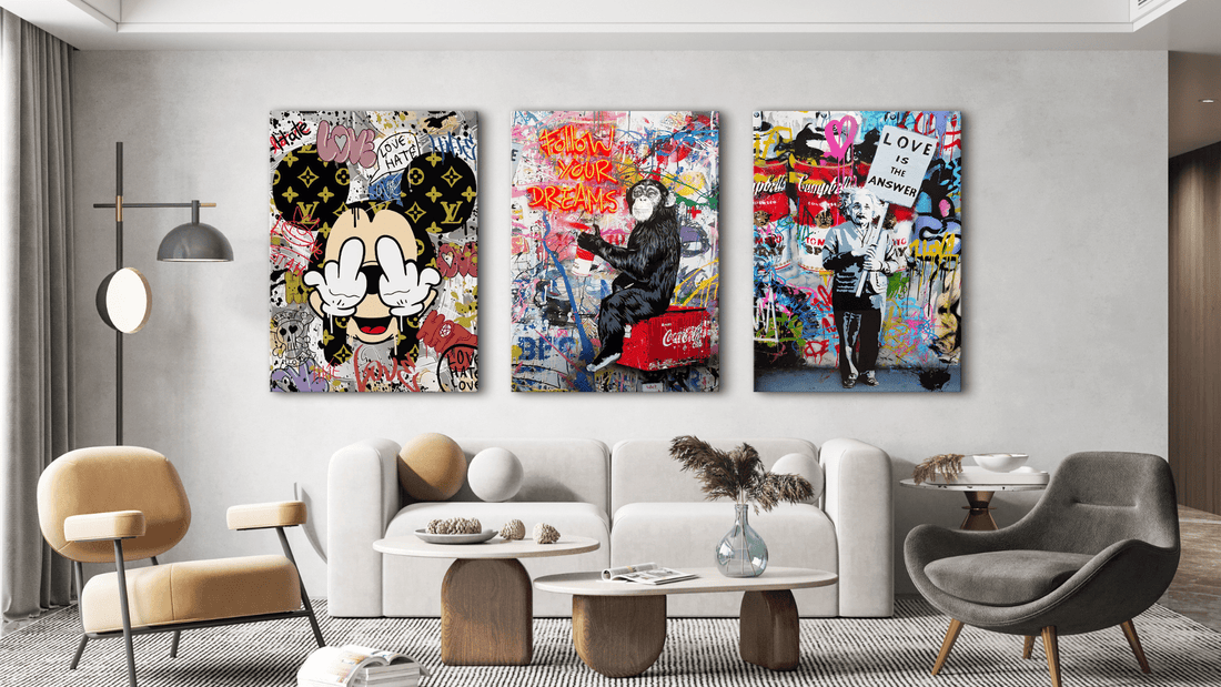 Arte Urbano en Casa: Cómo Crear un Ambiente Moderno sin Salir de lo Clásico - La Casa Del Cuadro