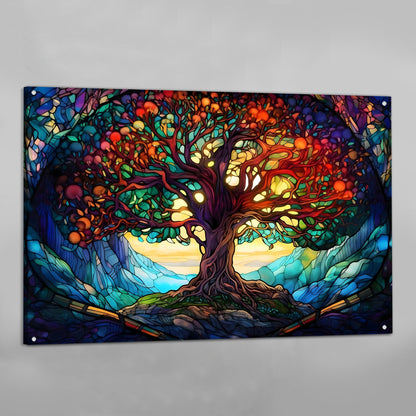 Cuadro Arbol De La Vida Nocturno - La Casa Del Cuadro
