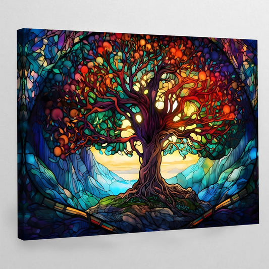 Cuadro Arbol De La Vida Nocturno - La Casa Del Cuadro