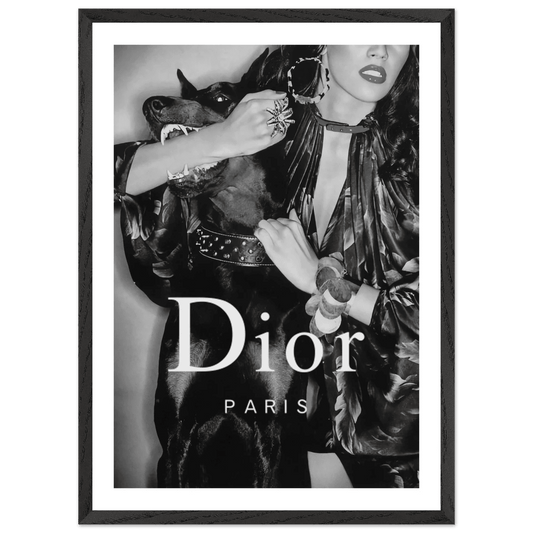 Cuadro Blanco y Negro Dior - La Casa Del Cuadro