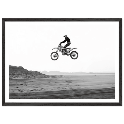 Cuadro Blanco y Negro Motocross - La Casa Del Cuadro