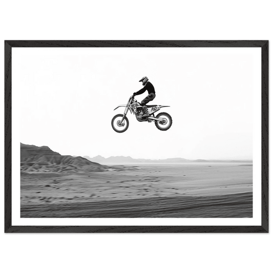 Cuadro Blanco y Negro Motocross - La Casa Del Cuadro