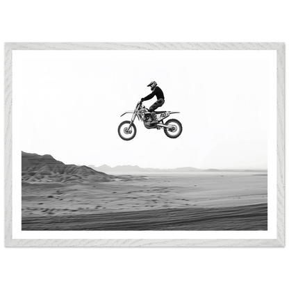 Cuadro Blanco y Negro Motocross - La Casa Del Cuadro