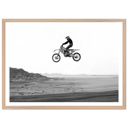 Cuadro Blanco y Negro Motocross - La Casa Del Cuadro