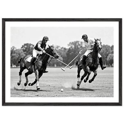 Cuadro Blanco y Negro Partido De Polo - La Casa Del Cuadro