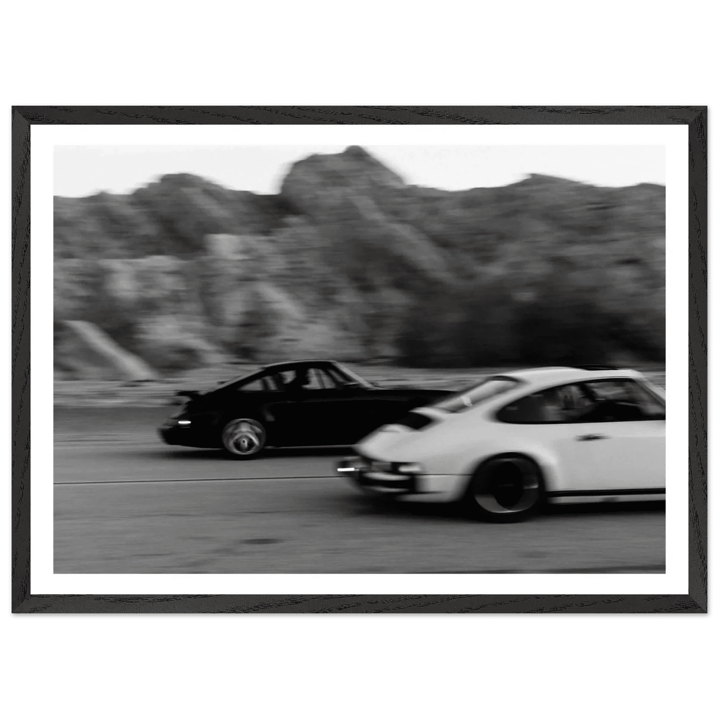 Cuadro Blanco y Negro Porsche - La Casa Del Cuadro