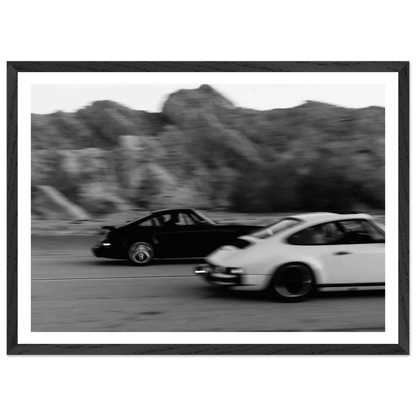 Cuadro Blanco y Negro Porsche - La Casa Del Cuadro