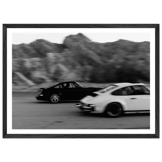 Cuadro Blanco y Negro Porsche - La Casa Del Cuadro
