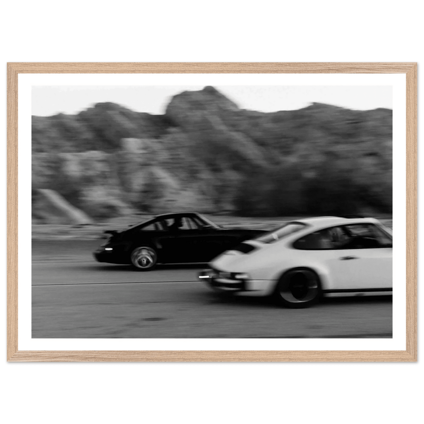 Cuadro Blanco y Negro Porsche - La Casa Del Cuadro