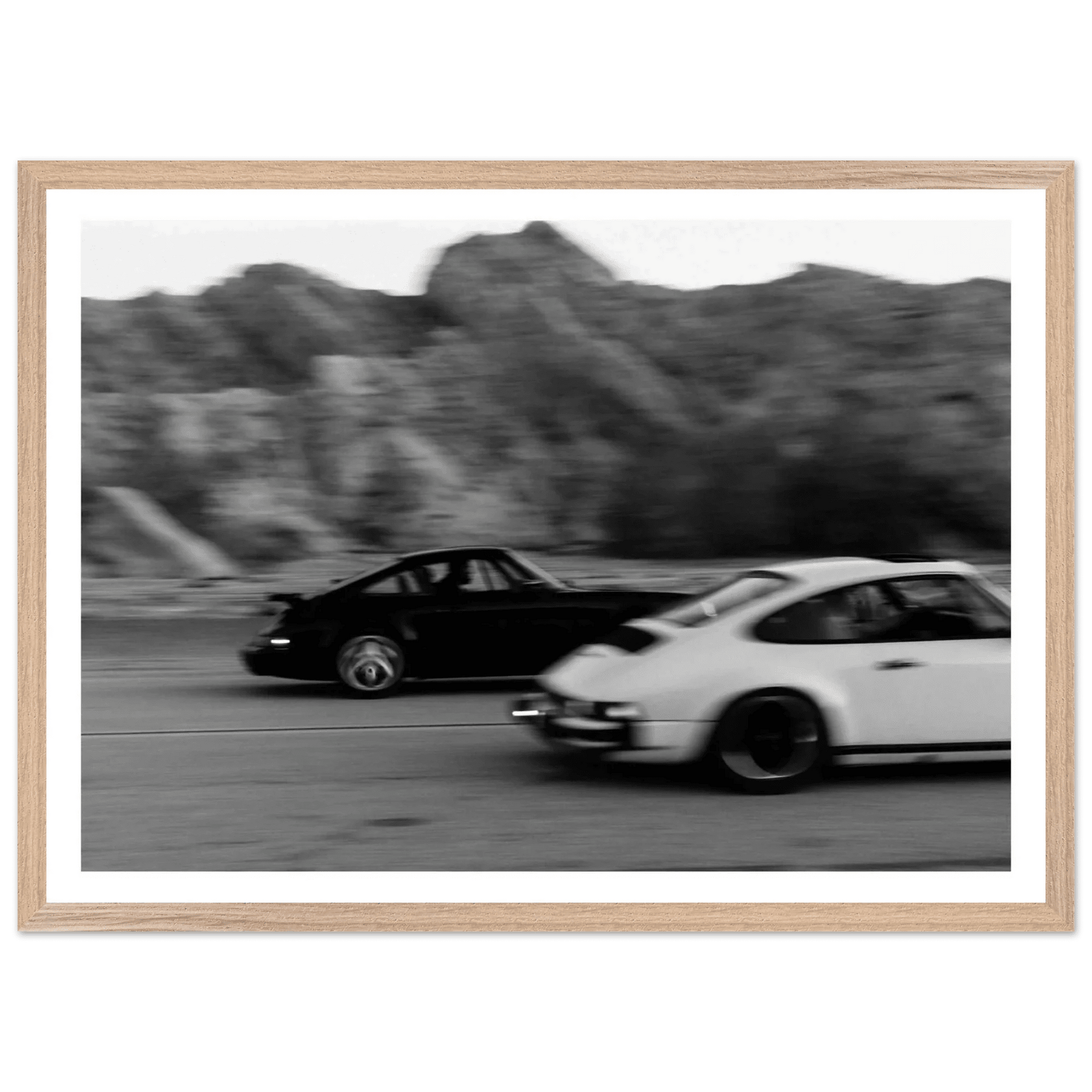 Cuadro Blanco y Negro Porsche - La Casa Del Cuadro
