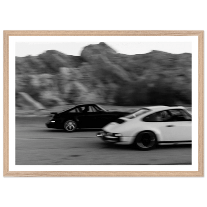 Cuadro Blanco y Negro Porsche - La Casa Del Cuadro