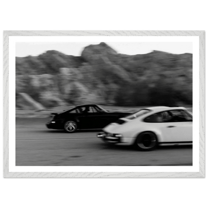 Cuadro Blanco y Negro Porsche - La Casa Del Cuadro