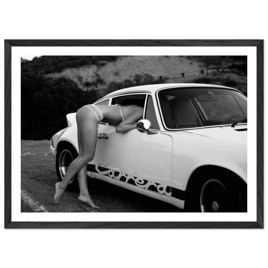 Cuadro Blanco y Negro Porsche Carrera - La Casa Del Cuadro