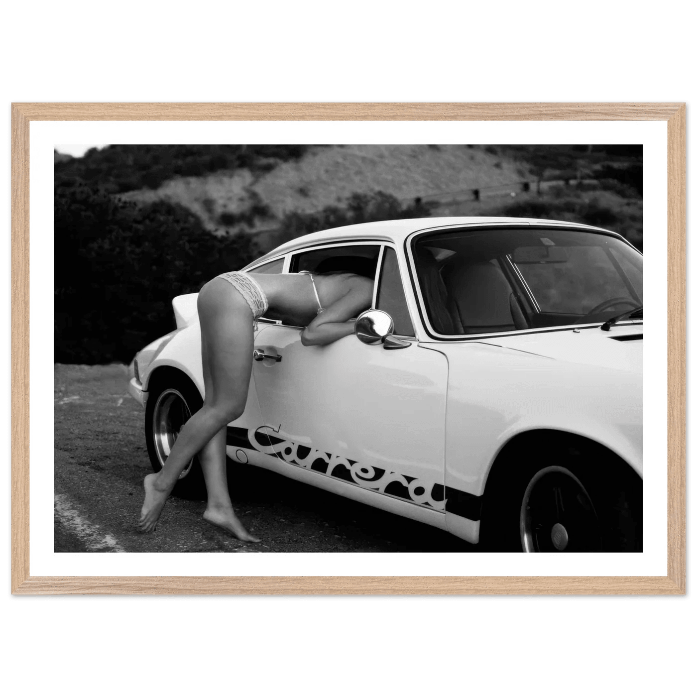 Cuadro Blanco y Negro Porsche Carrera - La Casa Del Cuadro