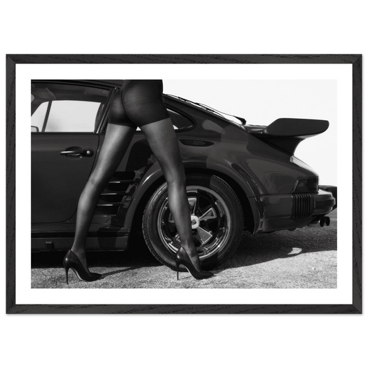 Cuadro Blanco y Negro Porsche Elegante - La Casa Del Cuadro