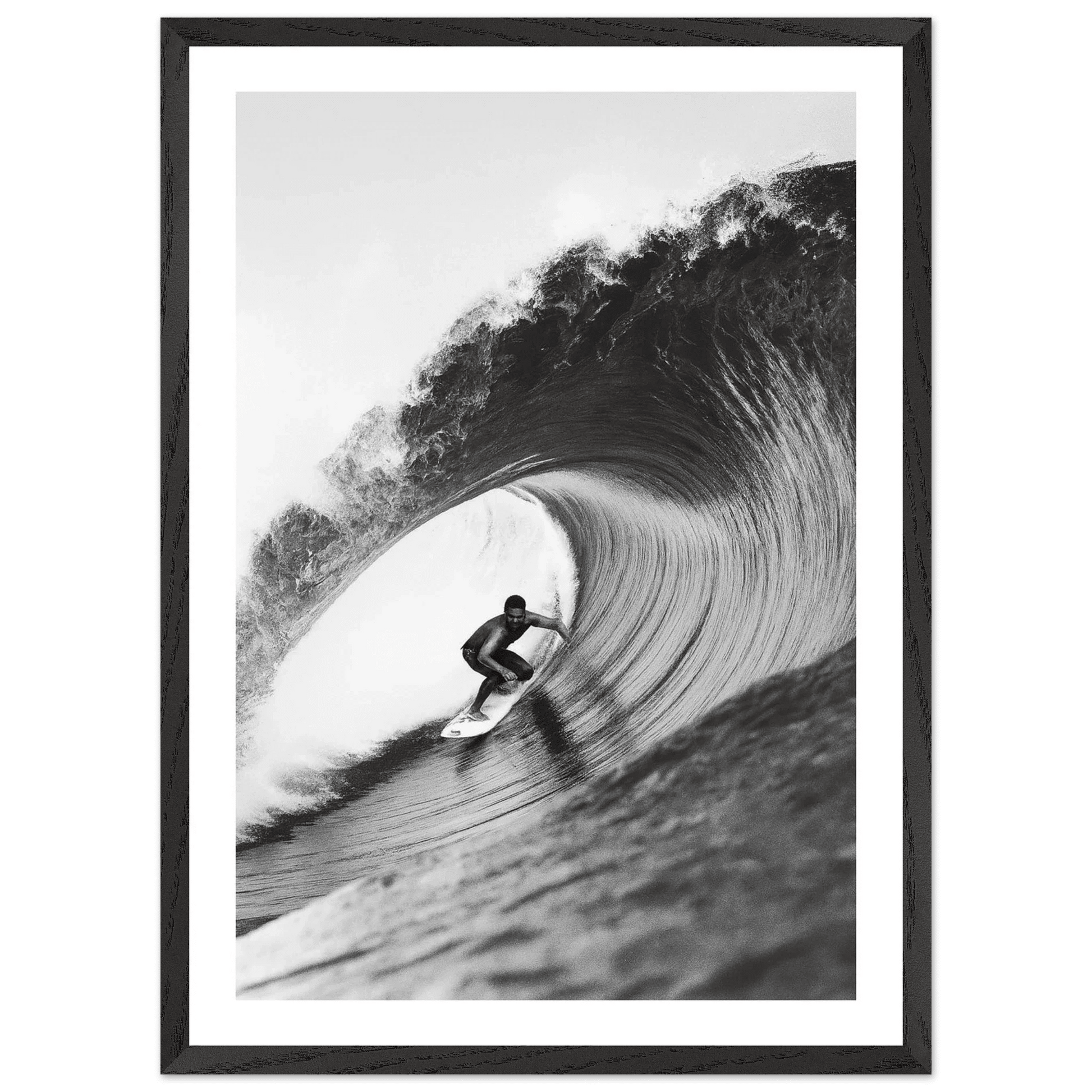Cuadro Blanco y Negro Surf y Océano - La Casa Del Cuadro