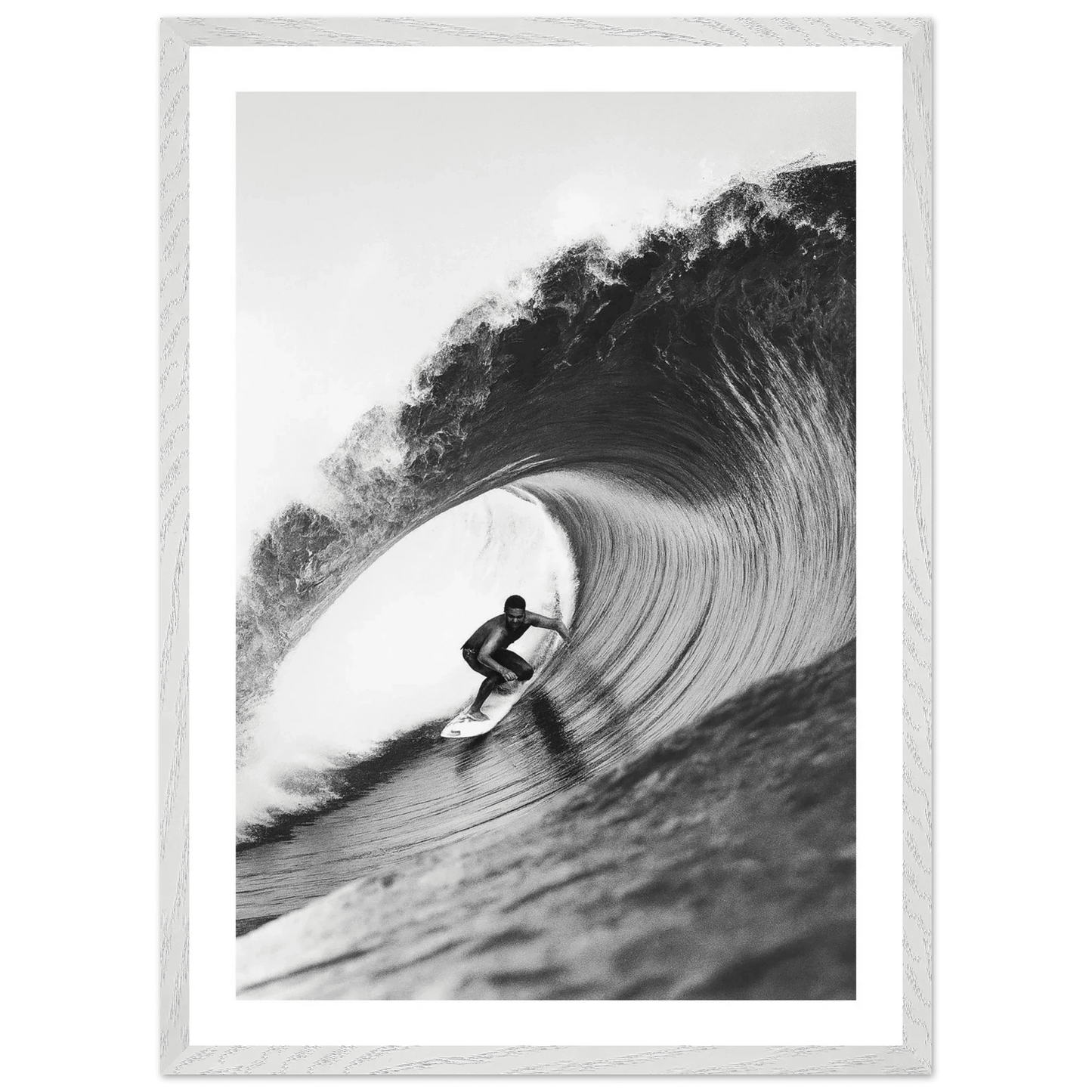 Cuadro Blanco y Negro Surf y Océano - La Casa Del Cuadro