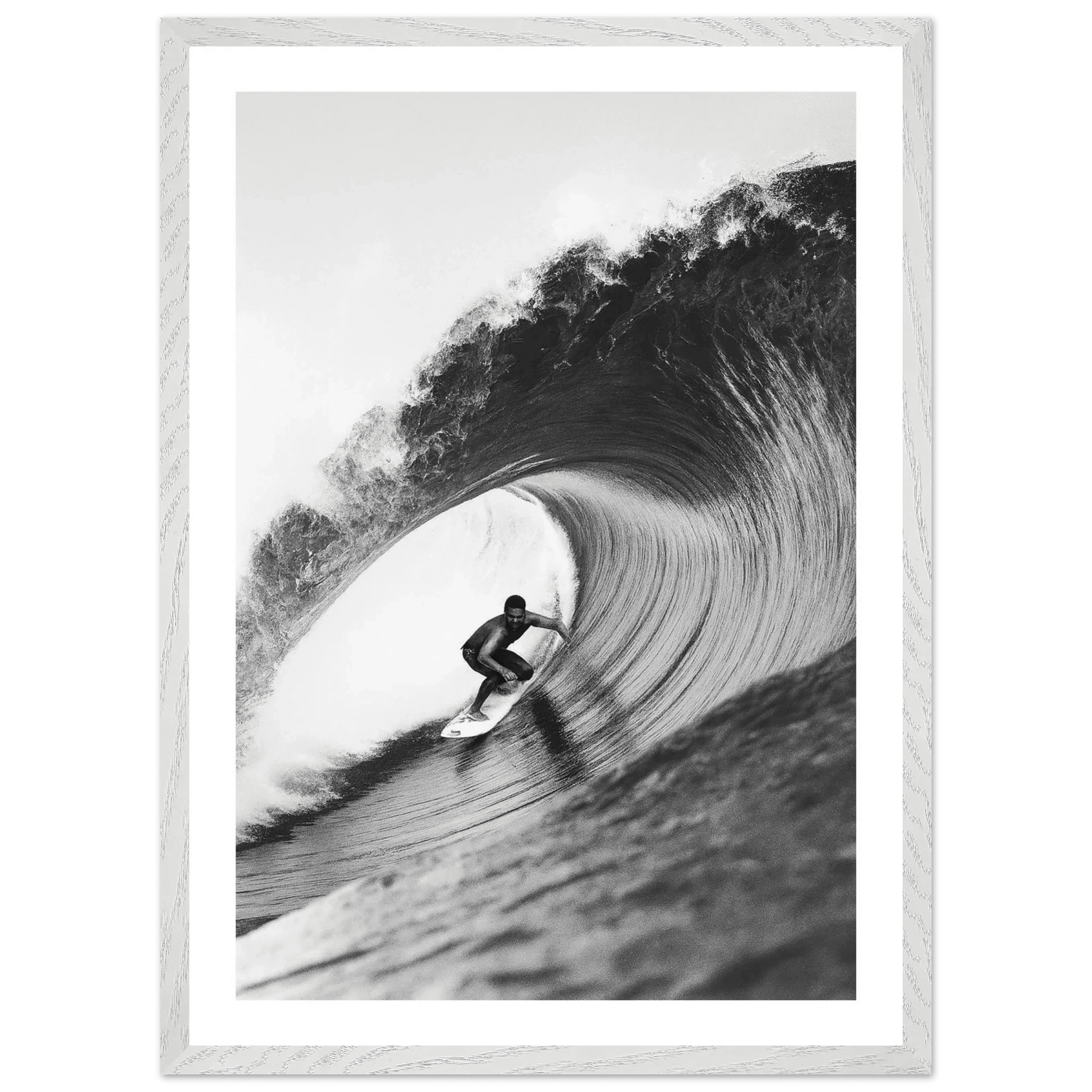 Cuadro Blanco y Negro Surf y Océano - La Casa Del Cuadro