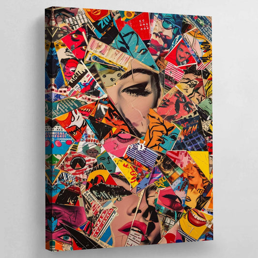Cuadro Collage Pop Art - La Casa Del Cuadro