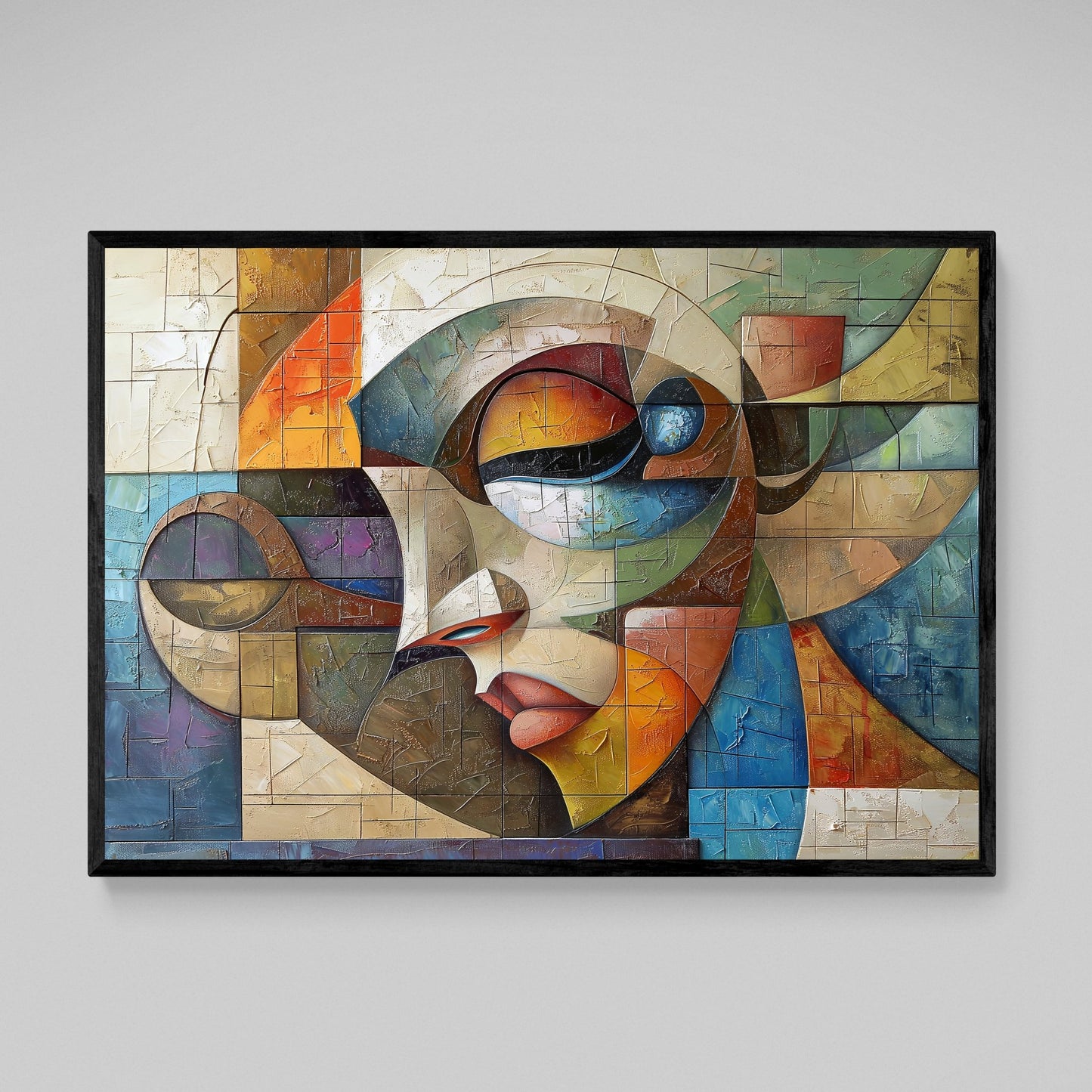 Cuadro Cubismo Arte Geométrico - La Casa Del Cuadro