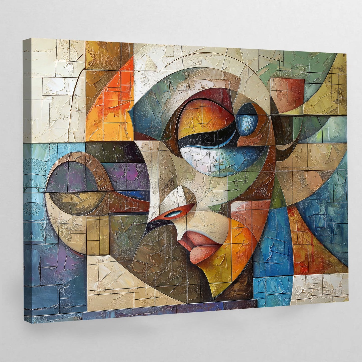 Cuadro Cubismo Arte Geométrico - La Casa Del Cuadro