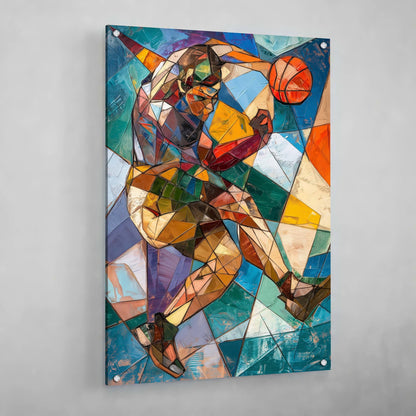 Cuadro Cubismo Baloncesto - La Casa Del Cuadro