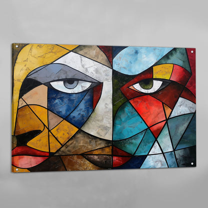 Cuadro Cubismo Miradas Entrelazadas - La Casa Del Cuadro