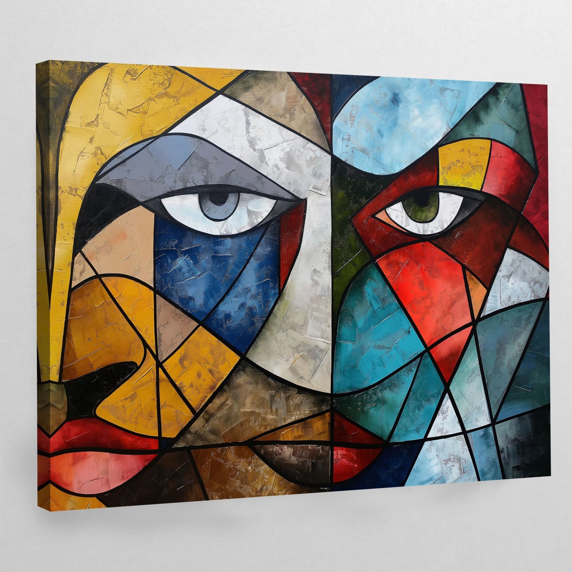 Cuadro Cubismo Miradas Entrelazadas - La Casa Del Cuadro