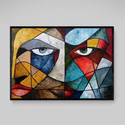 Cuadro Cubismo Miradas Entrelazadas - La Casa Del Cuadro