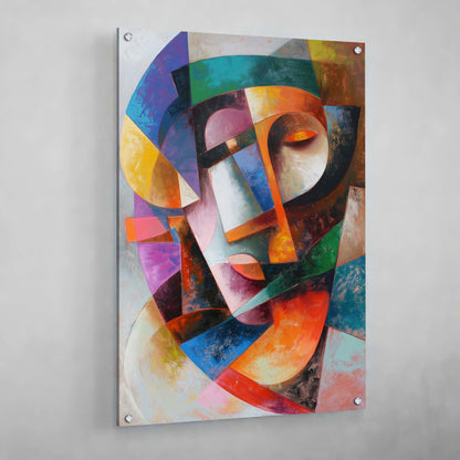 Cuadro Cubismo Multicolor - La Casa Del Cuadro