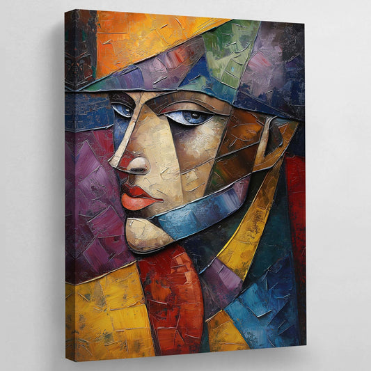 Cuadro Cubismo Retrato Abstracto - La Casa Del Cuadro