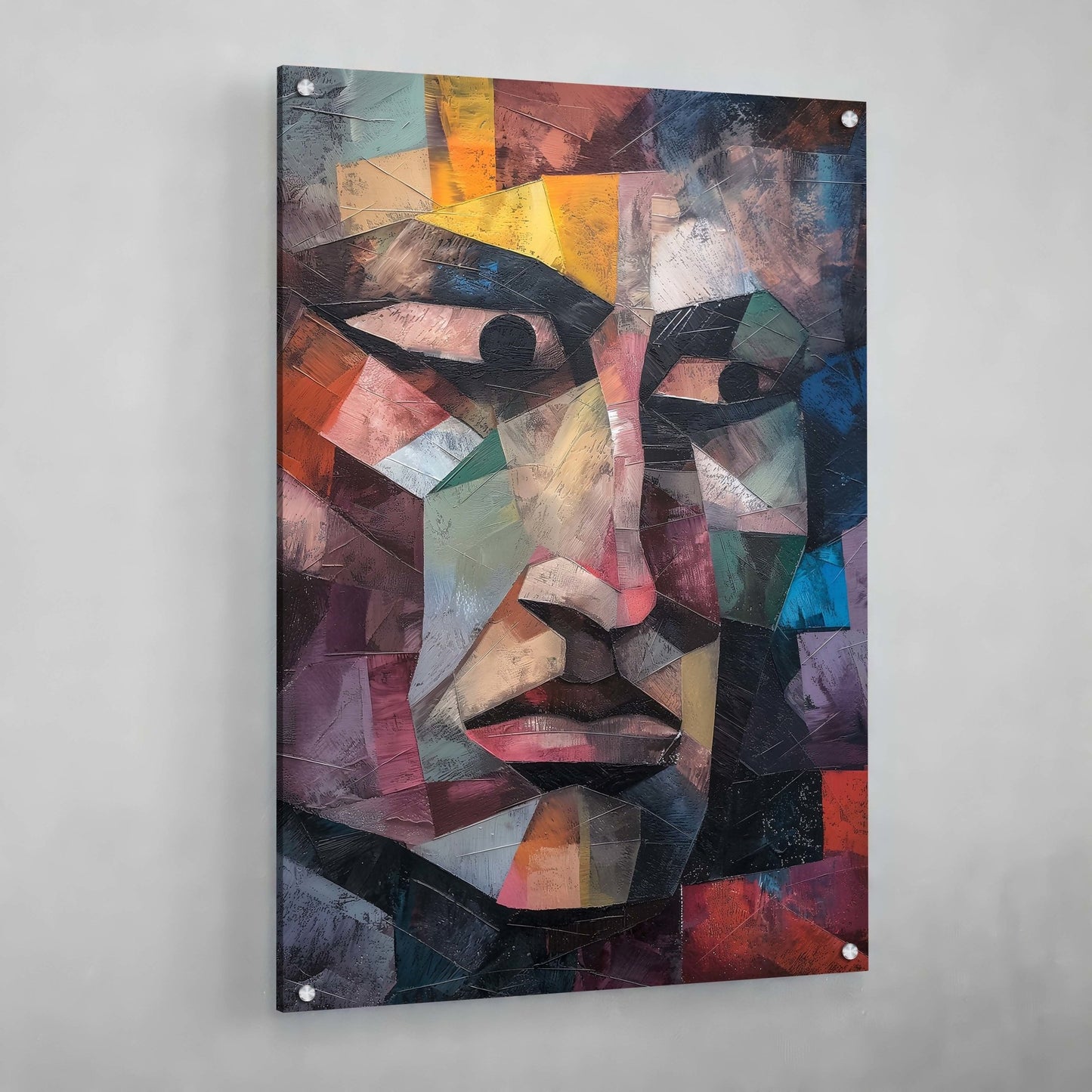 Cuadro Cubismo Rostro Abstracto - La Casa Del Cuadro