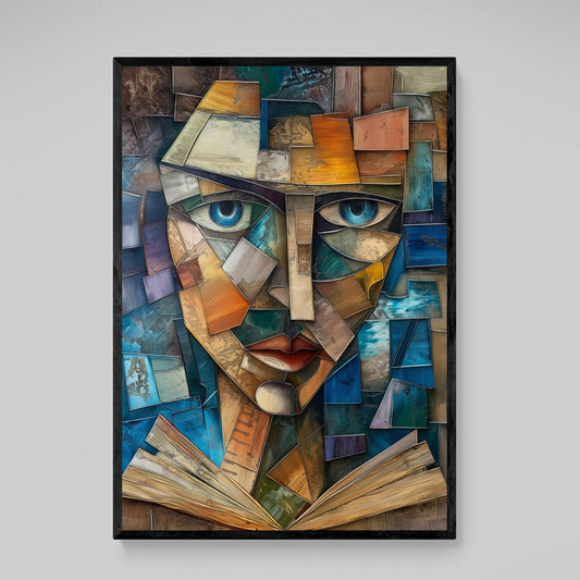 Cuadro Cubismo Rostro Intelectual - La Casa Del Cuadro