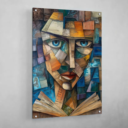 Cuadro Cubismo Rostro Intelectual - La Casa Del Cuadro