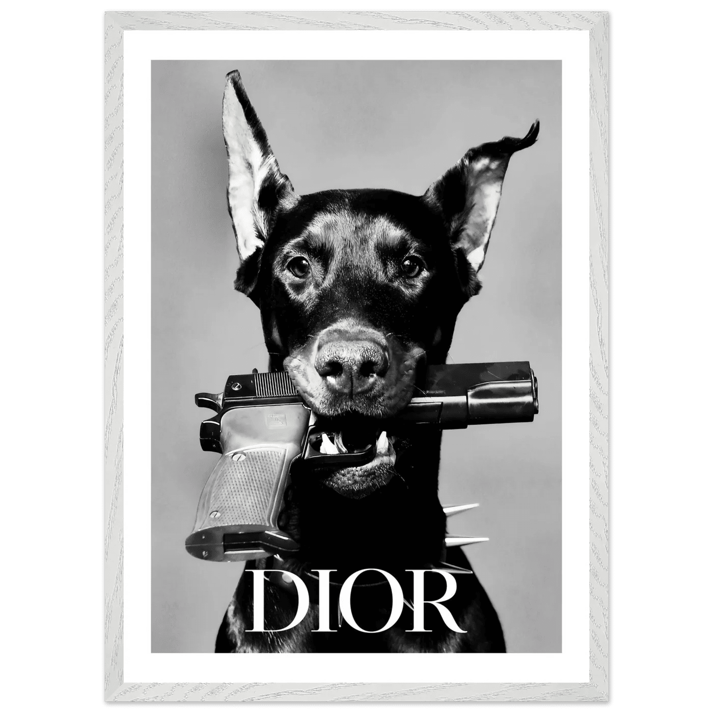 Cuadro Dior Blanco y Negro - La Casa Del Cuadro